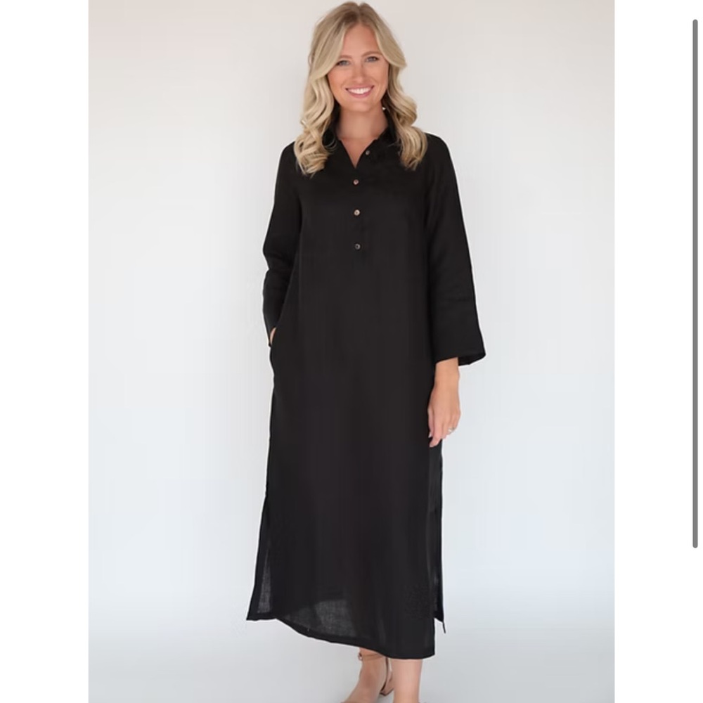 iLinen Lifestyle European‎ Linen Shirt Dress